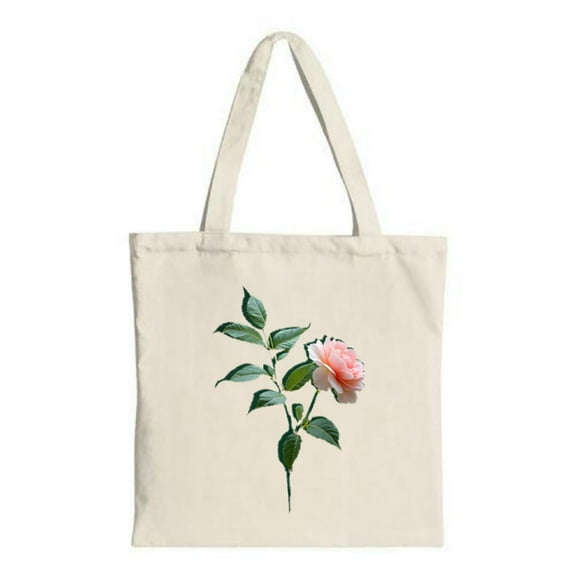 Elegant Natural Canvas Tote Bag with a Single Design Perfect for Shopping Travel and Parties - Reusable & Stylish