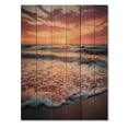 thumbnail image 3 of Designart "Golden Sands Beach Photo XIV" Nautical & Beach Print on Natural Pine Wood, 3 of 5