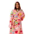 thumbnail image 3 of SpongeBob SquarePants Peignoir à Capuchon Rose pour Femmes (Grand), 3 of 6