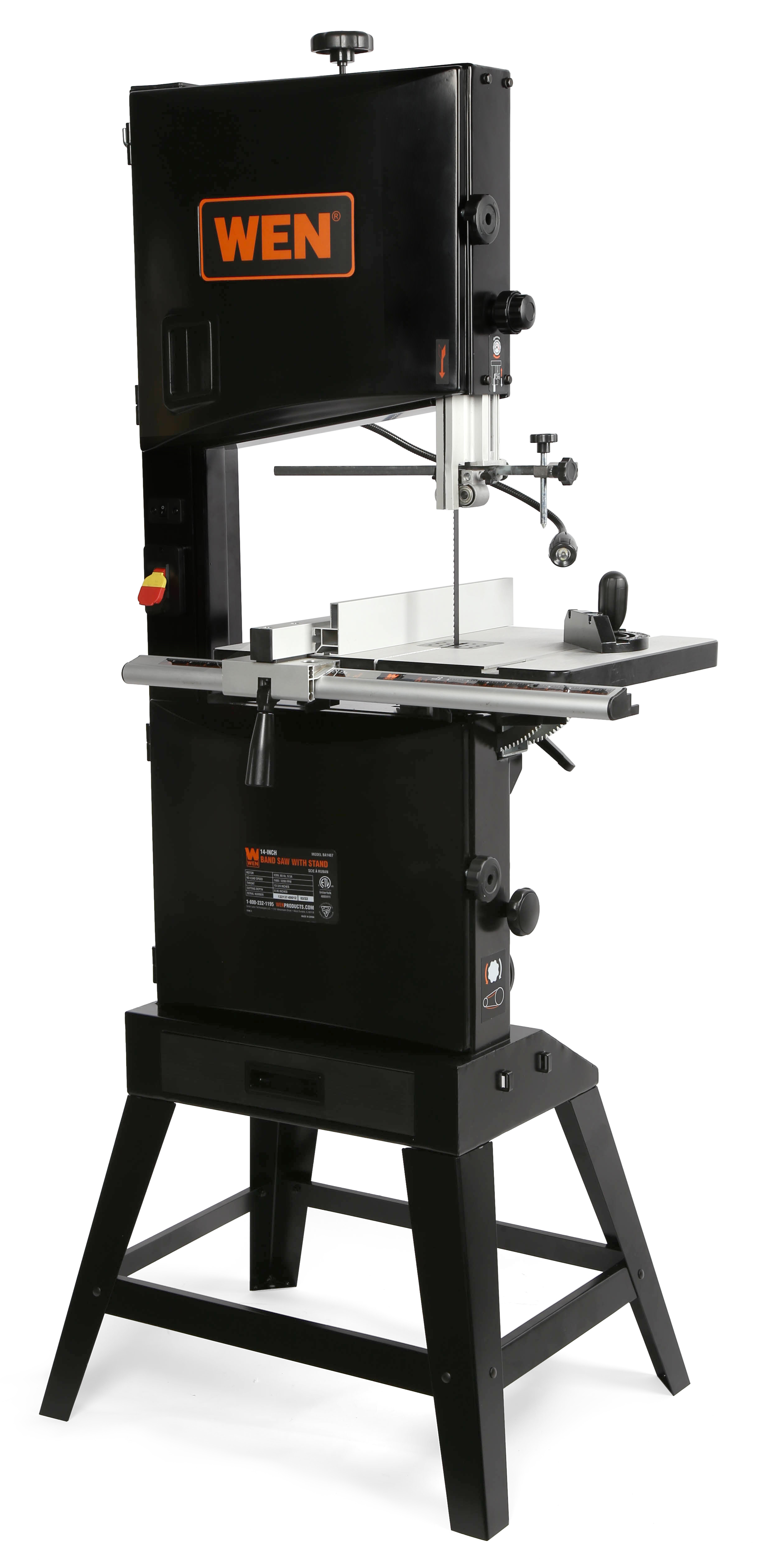 WEN 14 Inch Two Speed Band Saw With Stand And Work Light Walmart