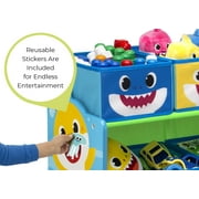 Baby Shark 6 Bin Design and Store Toy Organizer by Delta Children, Greenguard Gold Certified
