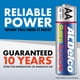 thumbnail image 3 of ACDelco 100 pilas AA, batería súper alcalina de máxima potencia, vida útil de 10 años, embalaje resellable, 3 of 5