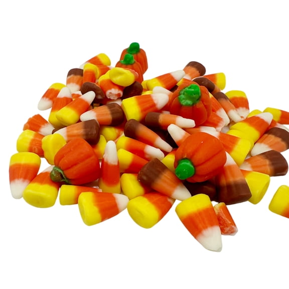 Autumn Mix; Mellowcreme Pumpkin, Zachary Candy Corn, Harvest Halloween Thanksgiving Autumn Fall Delights, | Made With Real Honey | - 1 LB