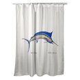 thumbnail image 1 of Betsy Drake SH015C Rideau de Douche en Marlin Bleu de 70 x 72 Po, 1 of 1
