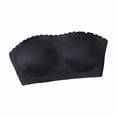 thumbnail image 6 of Women’s Strapless Side Closure Bustier Bra For Seamless Lightweight Comfort And Support Top With Push Up Lift Ideal For Casual Wear Across Seasons, XL, Black, 6 of 6