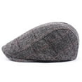thumbnail image 2 of iHPH7 Driving Cap Vintage Hats for Women Newsboy Cap for Men Casual Hats for Men Cabbie Hats for Men, Gray One Size, 2 of 3