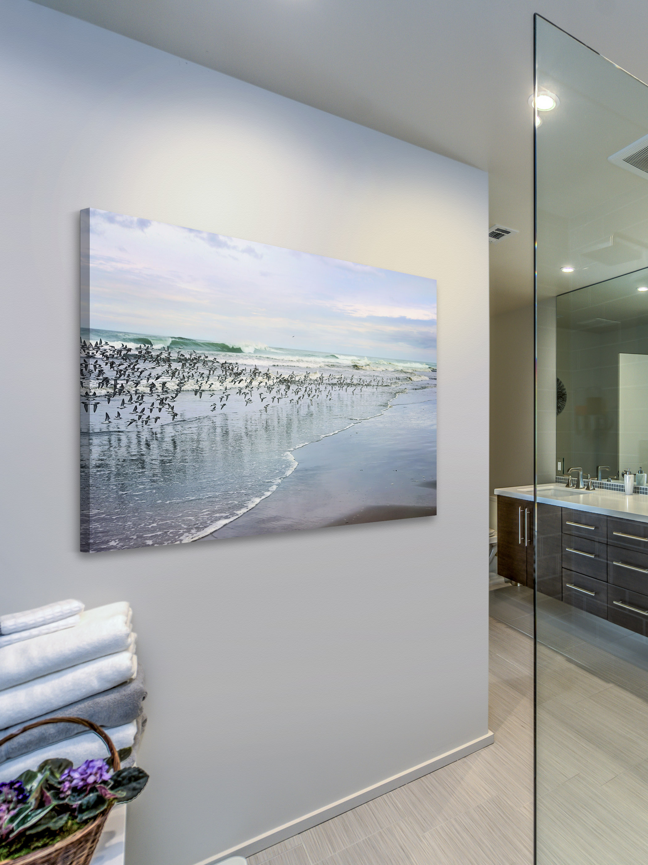 "Sea Birds" Painting Print on Wrapped Canvas