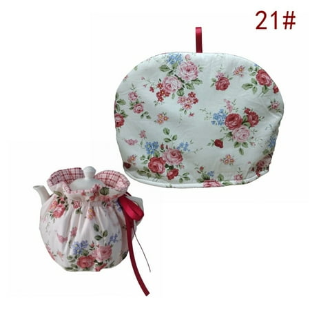 

Cotton Vintage Floral Teapots Dust Cover Tea Cosy Kettle Cover Insulation and Keep Warm For Home New
