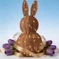 thumbnail image 5 of 13.8in Wicker Easter Bunny Light Up, Rattan Bunny Outdoor Woven Wicker, Rabbit Topiary Easter Porch Decor, Spring Decoration for Home Farmhouse Table Kitchen, 5 of 8