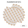 thumbnail image 5 of Rocae Corgi with Hearts Printed Heat Resistant Place Mats,Classic Hemstitch Cloth Fabric Placemats Imitation Linen Place Mat Table Mats 18x12 inch, 5 of 5