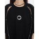 thumbnail image 5 of Camisetas de mujer de verano con diseño de lentejuelas, cremalleras dobles, holgadas, cómodas, de media manga, picantes, para chica, para uso diario, populares, sencillas, ropa de calle, 5 of 6