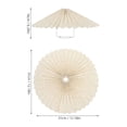 thumbnail image 2 of HEALEEP Hanging Lamp Shade Lampshade in Pleated Style Iron and Multi Color for Home Decor 1Set, 2 of 8