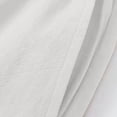 thumbnail image 4 of Summer Linen Capris Pants Men Drawstring Elastic Waist Breathable Beach Vacation Shorts Fathers Day Gift, 4 of 8