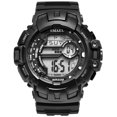 thumbnail image 1 of Mirar 1532A Reloj electrónico digital multifuncional para hombres, mujeres, esfera grande, reloj de pulsera unisex de moda con 50M Impermeable / Luminoso / Alarma / Semana / Visualización d 1 1, 1 of 5