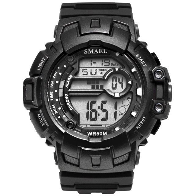 Mirar 1532A Reloj electrónico digital multifuncional para hombres, mujeres, esfera grande, reloj de pulsera unisex de moda con 50M Impermeable / Luminoso / Alarma / Semana / Visualización d 1 1