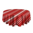 thumbnail image 5 of Christmas Round Tablecloth 60x60in(153x153cm) – Waterproof Polyester Table Cover with Full Print Design, Wrinkle Resistant & Washable for Kitchen Dining Party Decor, 5 of 6