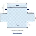 thumbnail image 4 of Subrtex 1-Piece Reversible Sofa Cover Quilted Slipcover (Loveseat, Blue), 4 of 8