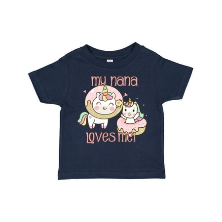 

Inktastic My Nana Loves Me Unicorn Gift Toddler Boy or Toddler Girl T-Shirt