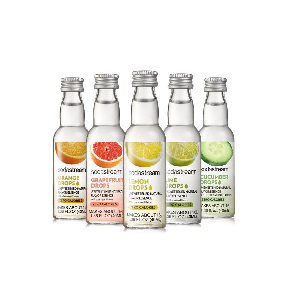 SodaStream Fruit Drops Natural Flavor Essence Citrus Variety Pack, 1.36