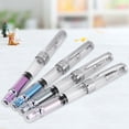 thumbnail image 4 of LHCER 4Pcs 0.5mm F Point Transparent Fountain Pen Stationery Supplies for Office Home Daily Writing, F Point Fountain Pen, Fountain Pen, 4 of 7