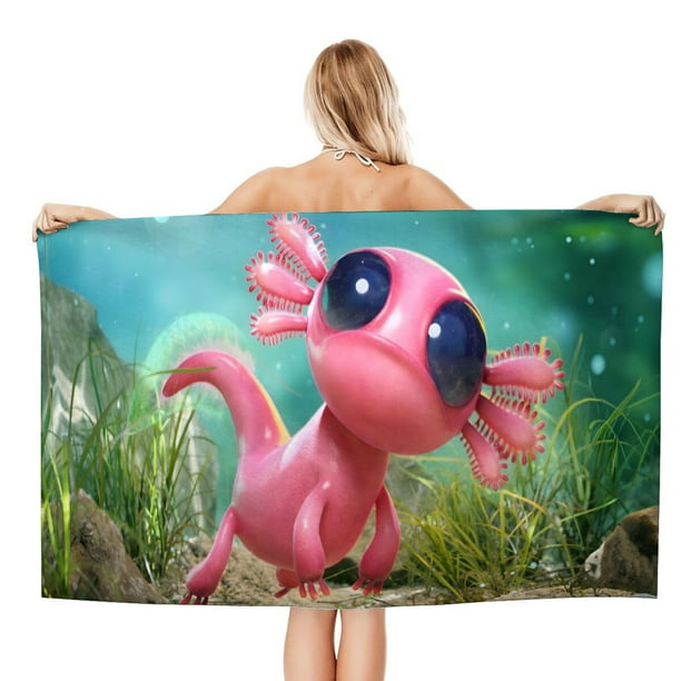 Ajolote Toalla de playa de secado rápido con diseño temático, regalo para mujeres y niñas, ideal para cumpleaños, fans, amantes de la música, uso en la playa o al aire libre, 78 × 150 cm
