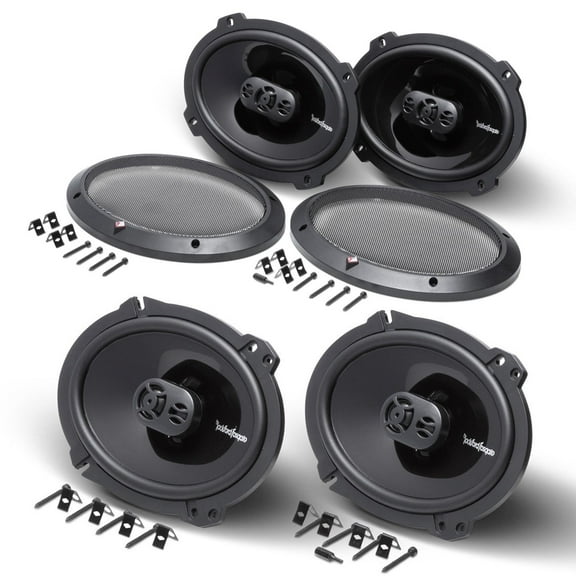 Rockford Fosgate - One Pair P1683 6x8” Full Range Coaxial & One Pair P1694 6x9” Full Range 4-Way