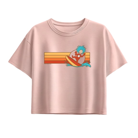 Dr. Seuss - Surfing Thing - Youth Girls Boxy T-Shirt