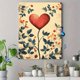 thumbnail image 4 of Qisvanset Framed Canvas Wall Art 12x16 Inch Beige Neutral Vintage Love Nursery Printed Art, 4 of 5