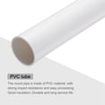 thumbnail image 4 of Unique Bargains PVC Rigid Round Pipe 46mm ID 50mm OD 9" Length White High Impact for Water Pipe, Crafts, Cable Sleeves, 4 of 6