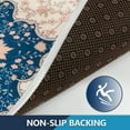 thumbnail image 5 of Boho Kitchen Rug Sets 2 Piece Farmhouse Kitchen Rugs and Mats Non Skid Washable Anti Fatigue Kitchen Mats for Floor Comfort Standing Mat Runner, 17'''' x 47'''' + 17'''' x 30'''', Blue, 5 of 6