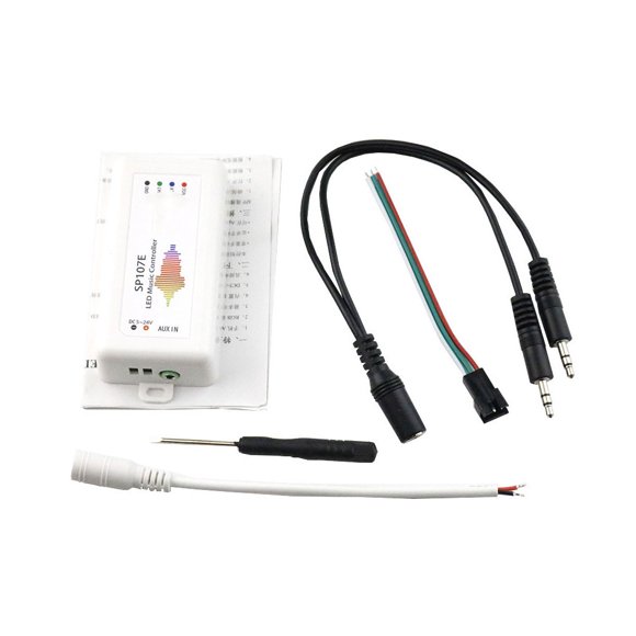 Seitruly 5-24V música compatible con Bluetooth RGB controlador de tira de luz colorida aplicación de teléfono inteligente accesorio de pieza de Electrónica