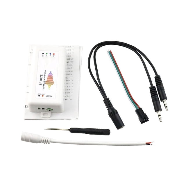Sidaley 5-24V música compatible con Bluetooth RGB controlador de tira de luz colorida aplicación de teléfono inteligente accesorio de pieza de Electrónica