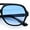 Black - Blue, variant on Vintage Style Retro Iconic Plastic Racer Hipster Sunglasses Black - Smoke