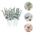thumbnail image 4 of 30 piezas de tallos de eucalipto decorativos, hojas artificiales de eucalipto, ramas de vegetación artificial, 4 of 7