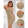 thumbnail image 3 of Unique Bargains Women's Vintage Mini Slip Dress Full Slips with Adjustable Straps S Beige, 3 of 6