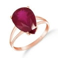 thumbnail image 2 of Galaxy Gold 14K Solid Rose Gold Dante's Beatrice 4.75 ct Ruby Ring (8.5), 2 of 2