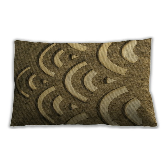 Ahgly Company Indoor Rectangular Contemporary Lumbar Throw Pillow, 13 inch by 19 inch