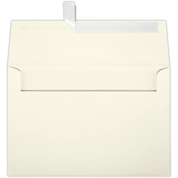 LUXPaper A8 Invitation Envelopes | Peel & Press | 5 1/2" x 8 1/8" | Natural Linen | 80lb. Text | 500 Qty