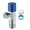blue, variant on Turn Angle Stop Valves Bathroom High Flows Hot/Cold Water Shut Down Valves