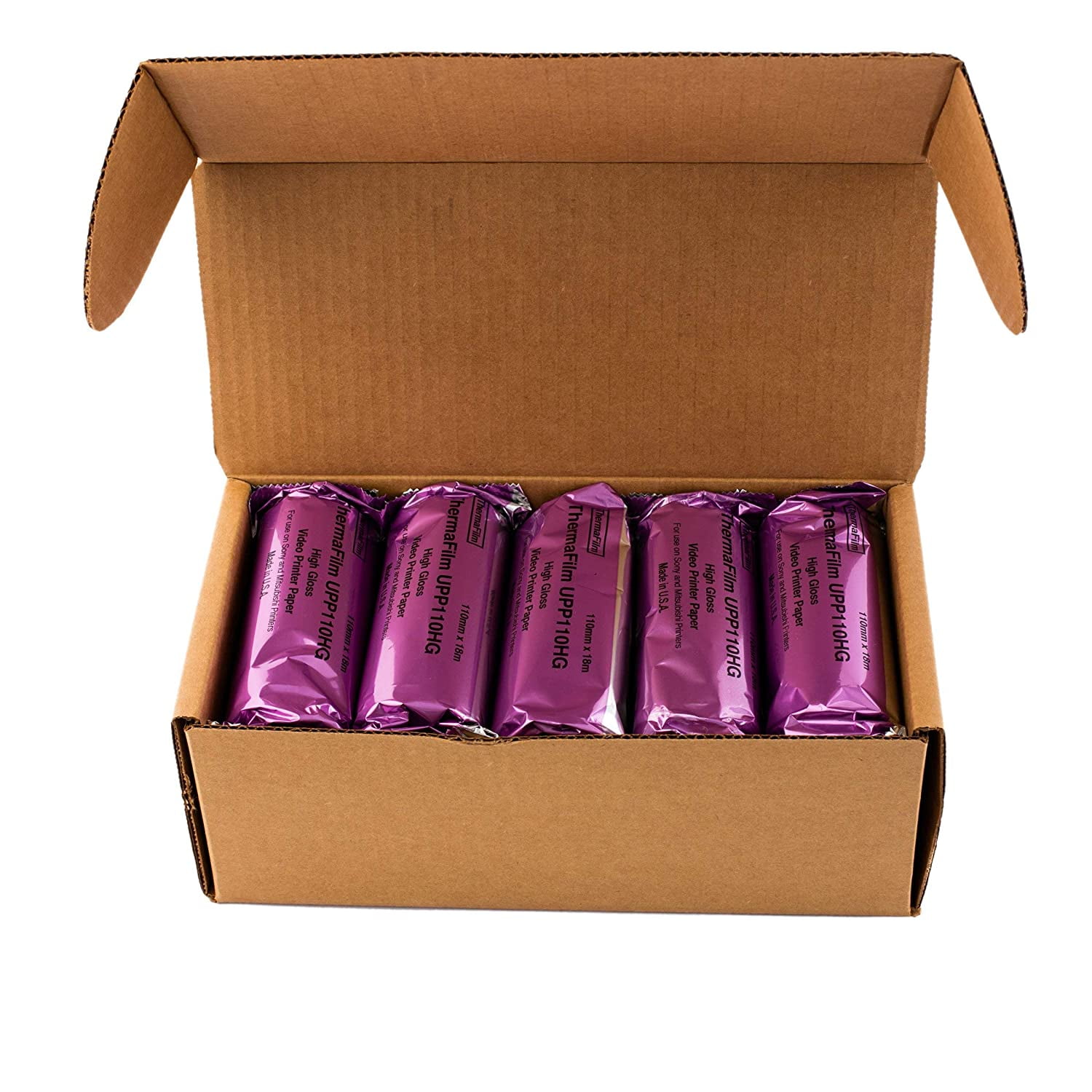 Sony Compatible UPP-110HG High Gloss Ultrasound Paper Film/Media 10 Rolls, 110mm x 18m (Made in USA)