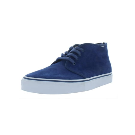 Vans Mens Chukka Zip LX Suede Mid Top Skate Shoes Blue 10.5 Medium (D)