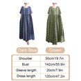 thumbnail image 2 of Vestido suelto de mujer con bolsillos Vestido de playa informal de manga corta con estampado vi Abanopi Vestido, 2 of 6