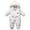 White, variant on Krdevn Boys Girls Winter Thicken Hooded Coat Jacket Snowsuit Toddler Windproof Warm Jumpsuit Outwear Snow Wear,18-24 Months