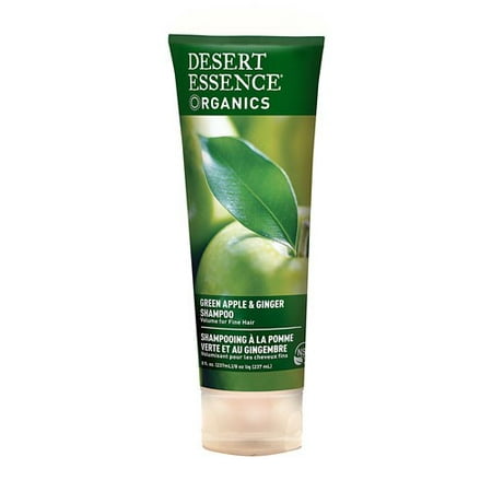 Desert Essence Organics Shampoo, Green Apple and Ginger, 8 Fl