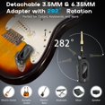 thumbnail image 4 of Sistema inalámbrico de audio para guitarra KASHEVI M7 5.8 GHz con 4 canales, 4 of 9