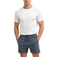 thumbnail image 2 of Maqroz Mens Two Piece Workout Sets Short Sleeve Crewneck T-Shirts Drawstring Shorts Casual Athletic Activewear Solid Gym Suits Summer Outfits, 2 of 5