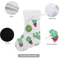 thumbnail image 3 of Coolnut Christmas Stocking Personalized Cactus Large Candy Stocking Hanging Gift Xmas Stockings Decoration 1 PC for Family Holiday Party Ornaments Decor Fireplace, 3 of 7