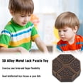 thumbnail image 3 of 3D Lock Puzzle Juguete Aleación Metal Educativo IQ Mind Brain Teaser Tester Box JShteea El nuevo, 3 of 6