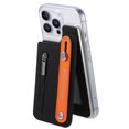thumbnail image 3 of ShellTech for iPhone 12 Pro Max Wallet Case Cover Slim Stand Credit Card Holder Slot TPU Hand Strap for iPhone12 Pro Max Case Women Men,Black, 3 of 15