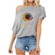 thumbnail image 1 of Día de la Independencia Moda Mujer Casual Manga corta Un hombro Tops Impreso Tops Blusa Pompotops hfajkhk133073, 1 of 5